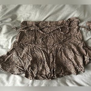 Urban Romantics Leopard Print Skirt